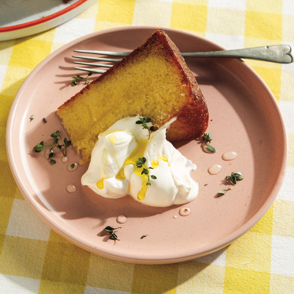 Olive Oil Cake with Lemon and Thyme Glaze
