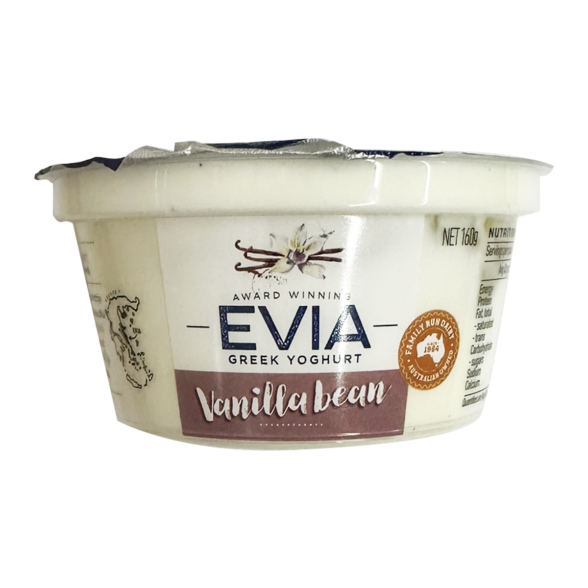 Evia Vanilla Bean Yoghurt 160g