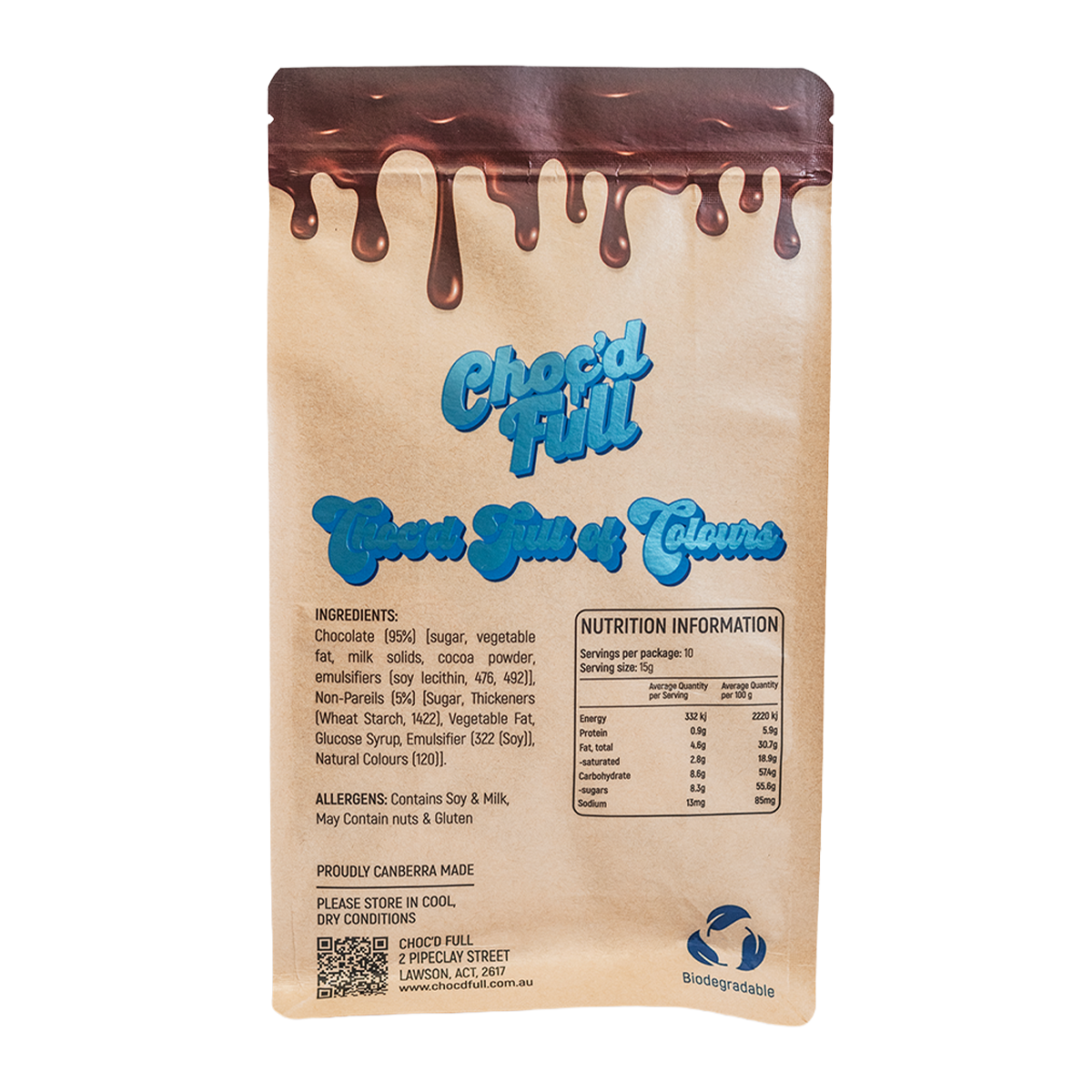 Choc'd Full Chocolate Freckles 150g