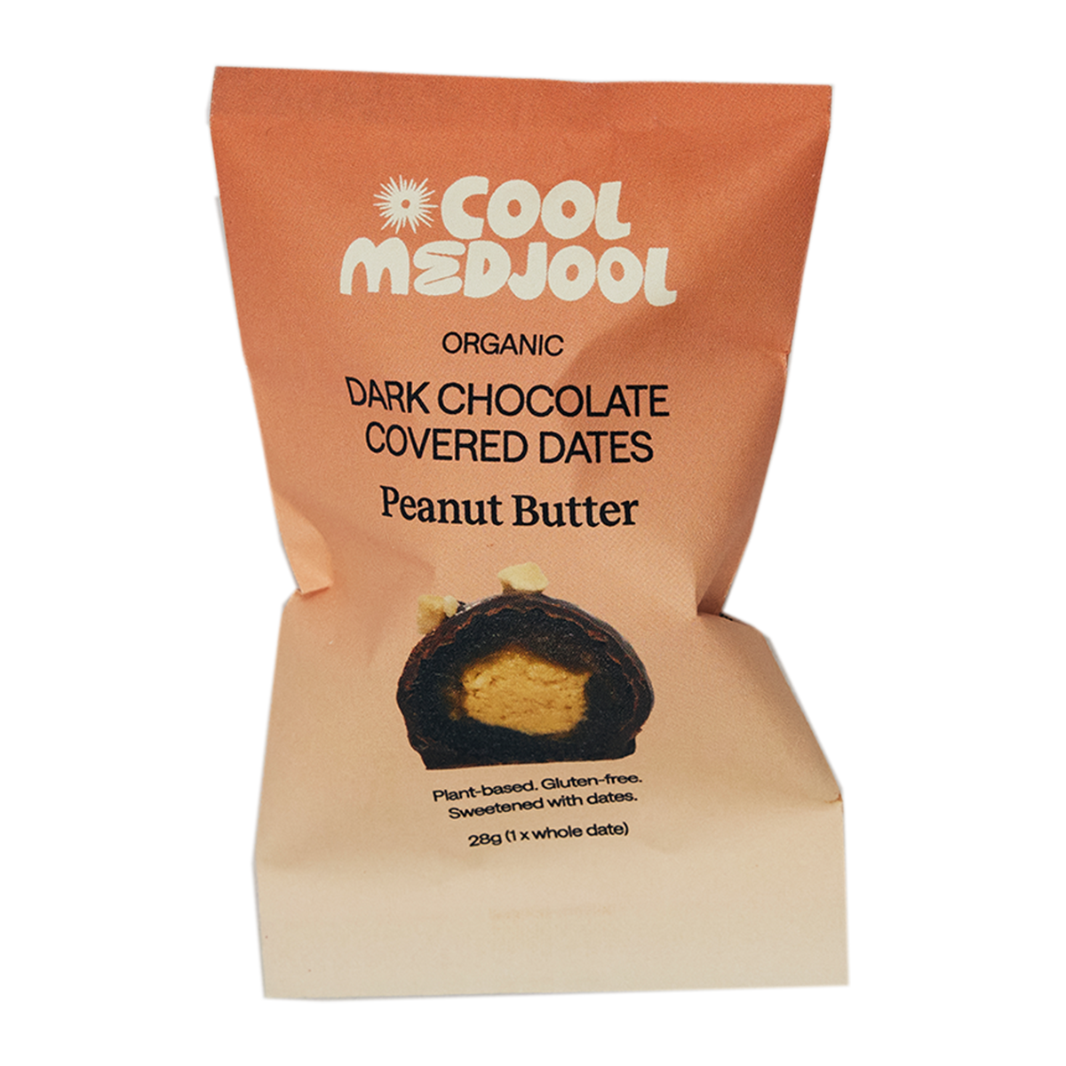 Cool Medjool Peanut Butter Organic Dark Chocolate Covered Dates 28g