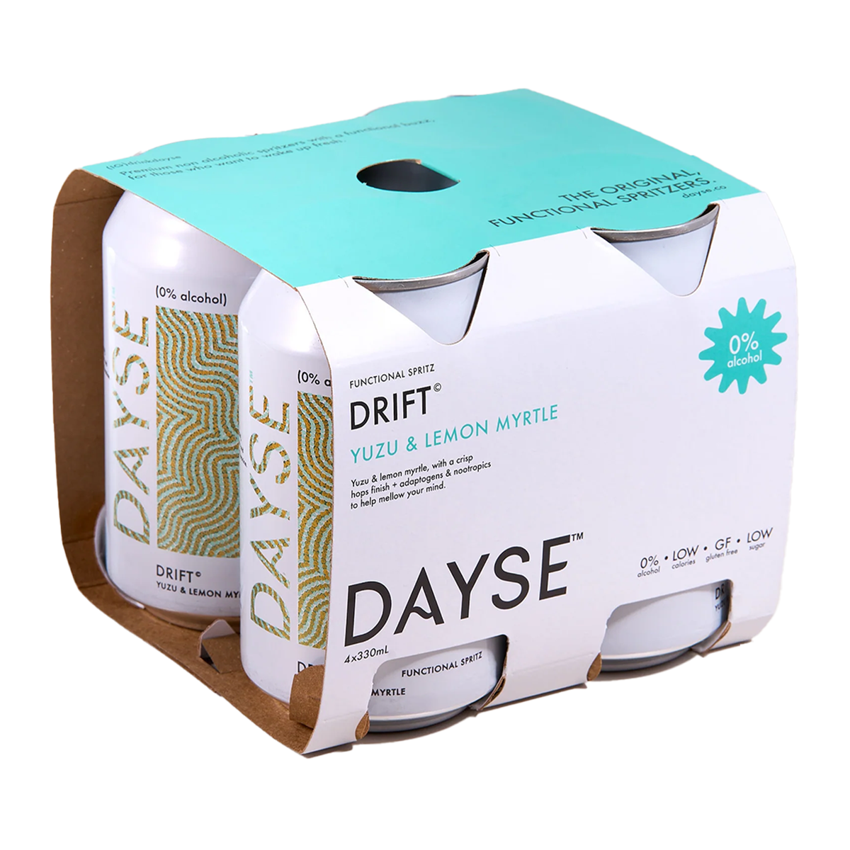 Dayse Drift Yuzu & Lemon Myrtle Non Alcoholic x4 330ml