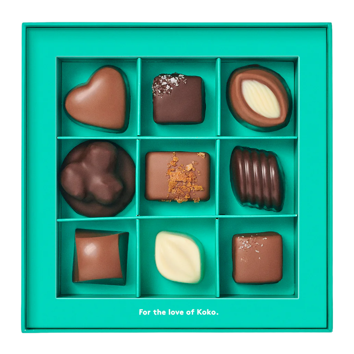 Koko Black Chocolate Praline Selection x9 100g