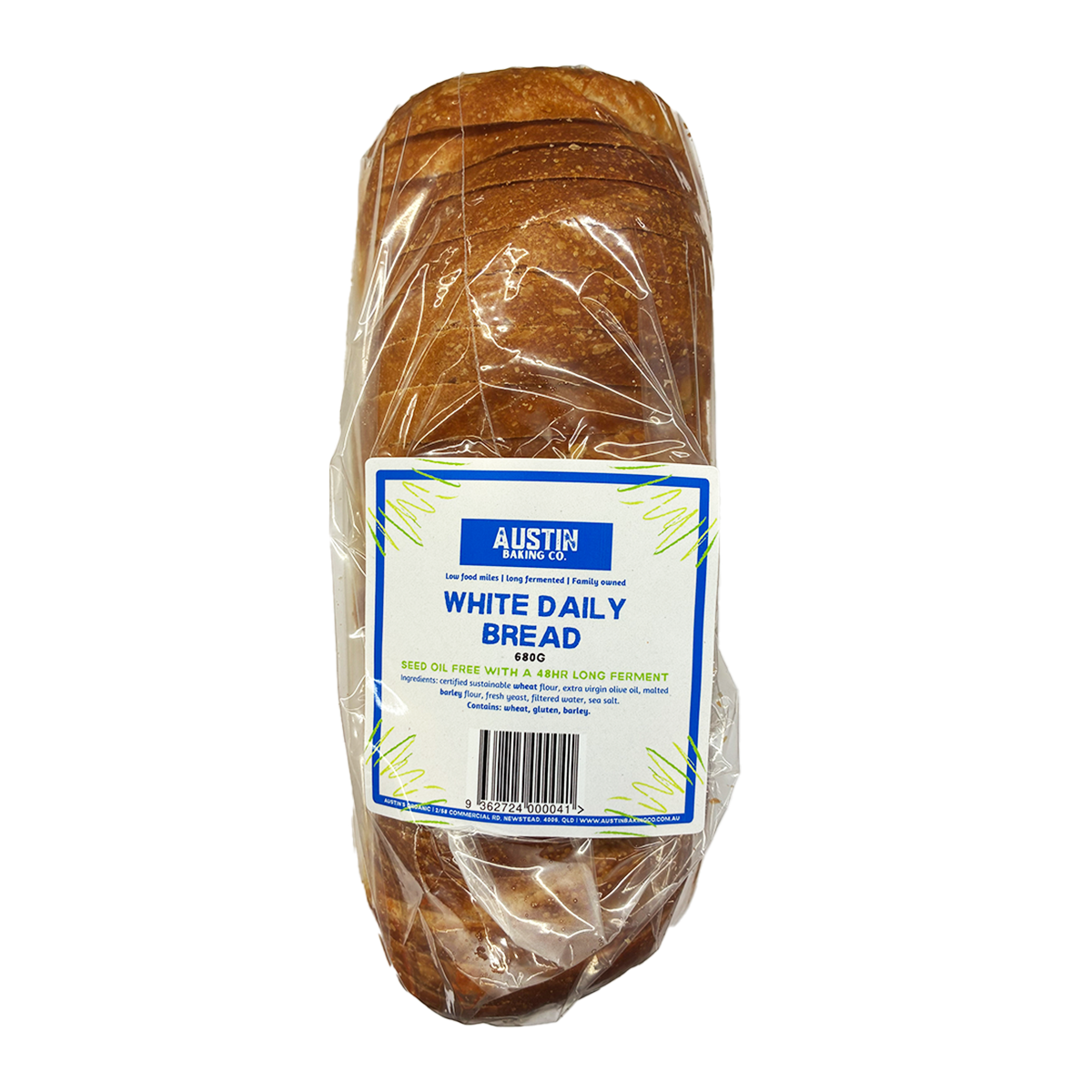 Austin's Organic White Daily Bread 680g