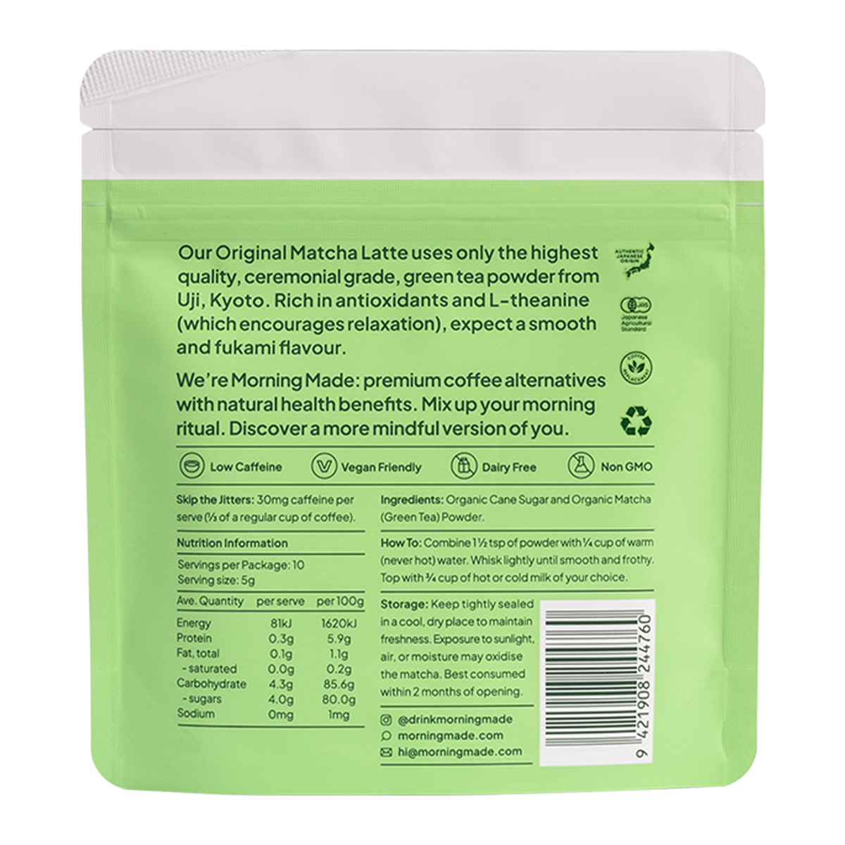 Morning Made Matcha Latte Original 50g