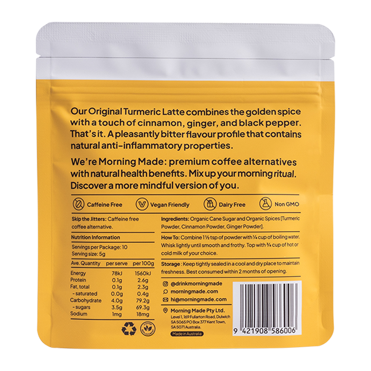 Morning Made Turmeric Latte Original 50g