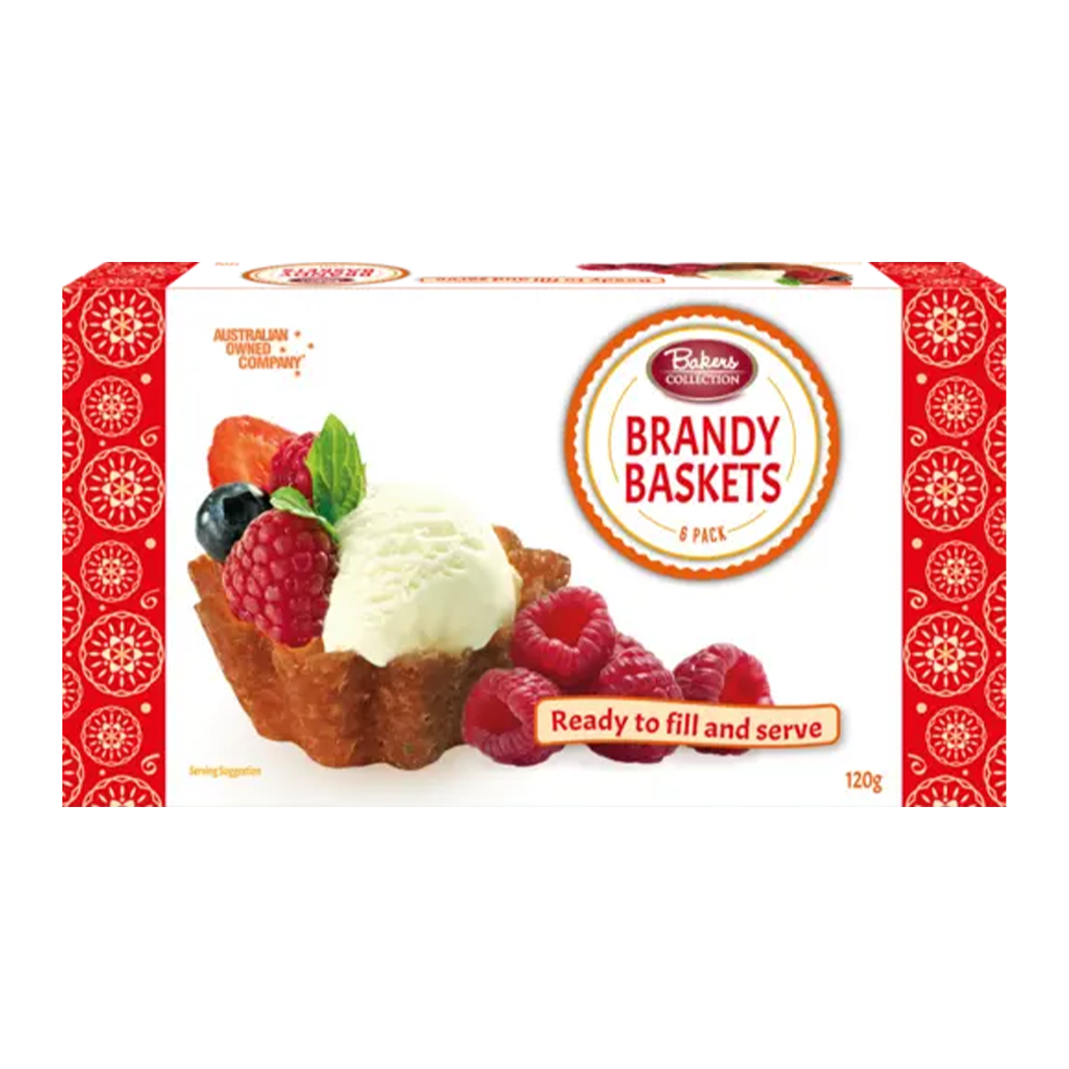 Bakers Collection Brandy Baskets x6 120g