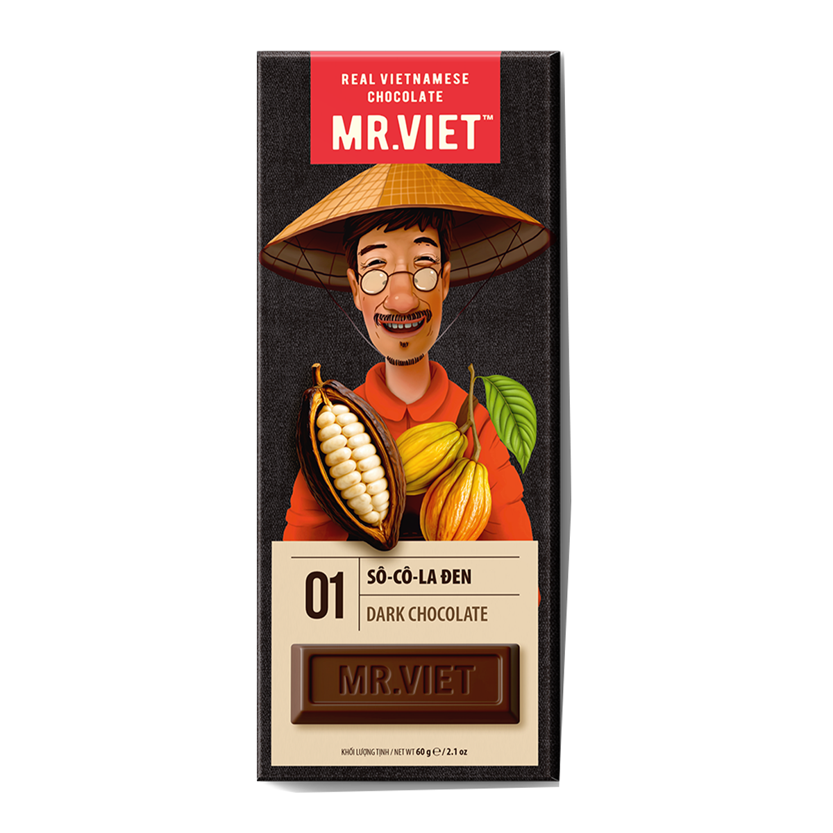 Mr. Viet Dark Chocolate 60g