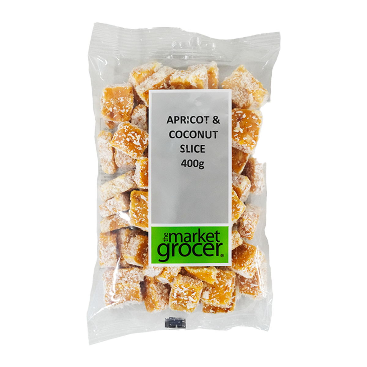The Market Grocer Apricot & Coconut Slice 400g