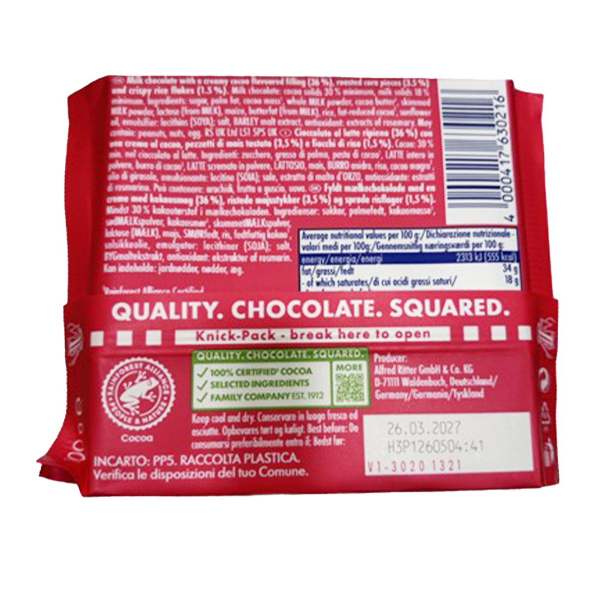 Ritter Sport Good Vibes Crispy Choco 100g