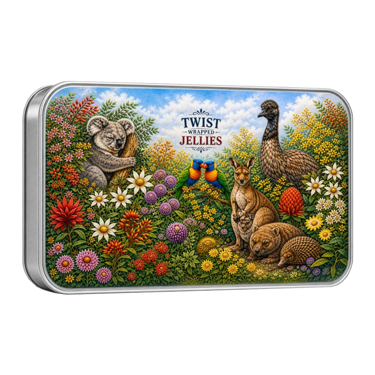 Mason Sweets Co. Aussie Animals Twisted Jellies Tin 250g