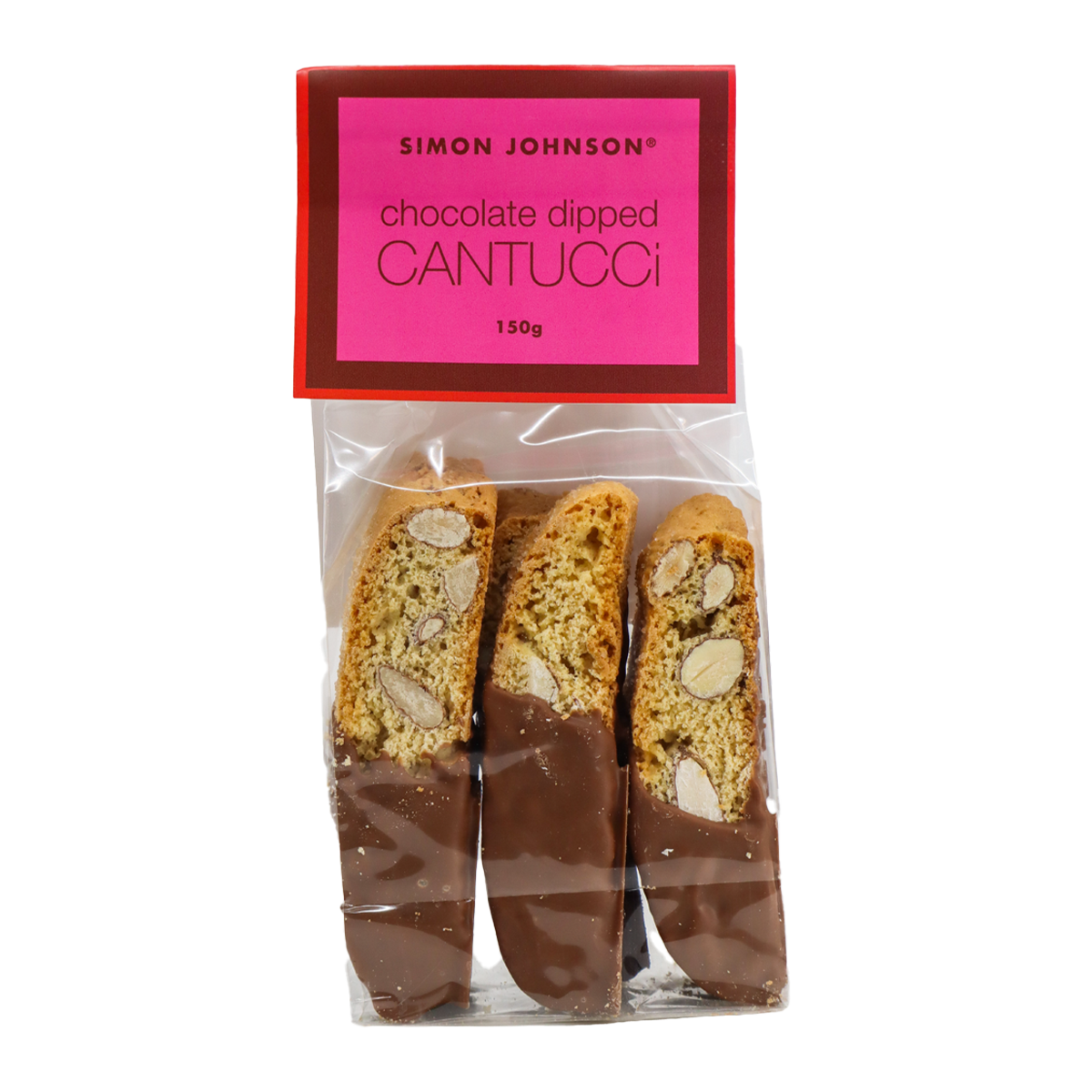 Simon Johnson Cantucci Chocolate Dipped 150g