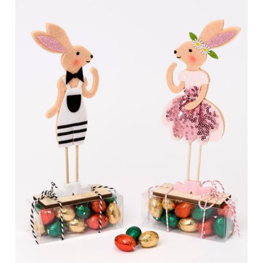 Mopec Felt Sequin Bunny Eggs 85g