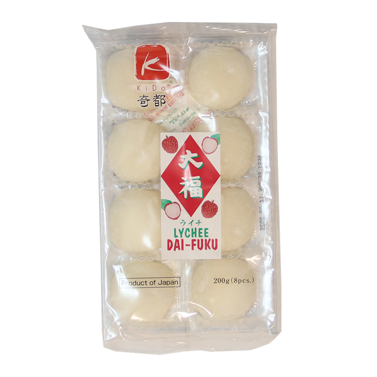 Kido Lychee Daifuku Rice Cake 200g