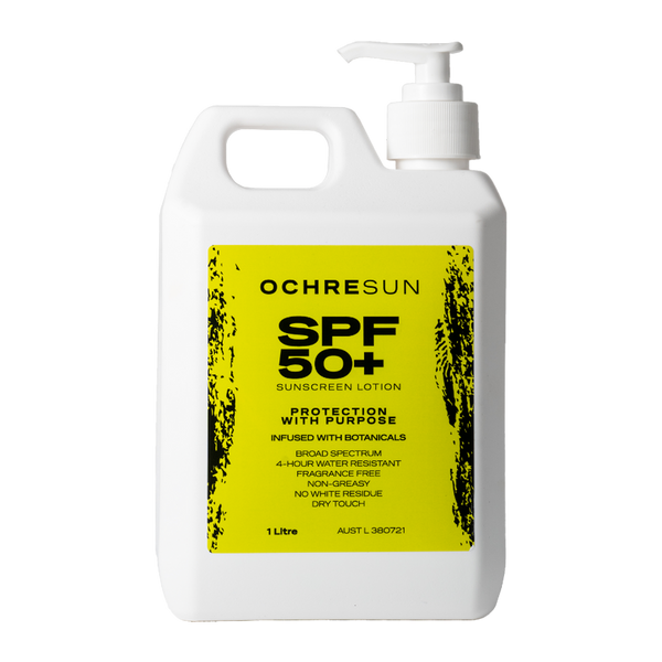Ochre Sun SPF 50+ Sunscreen Pump 1L | Harris Farm Markets