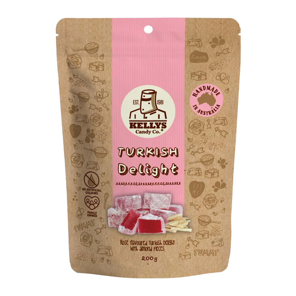 Kellys Candy Co. Turkish Delight 200g