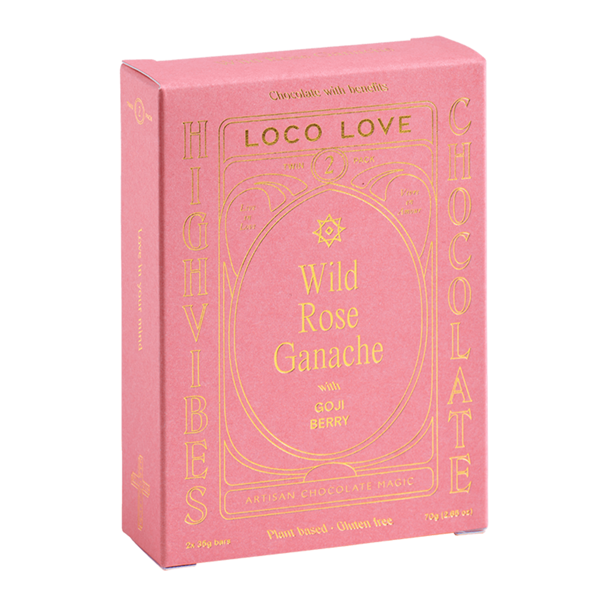 Loco Love Wild Rose Ganache with Goji Berry Twin 70g