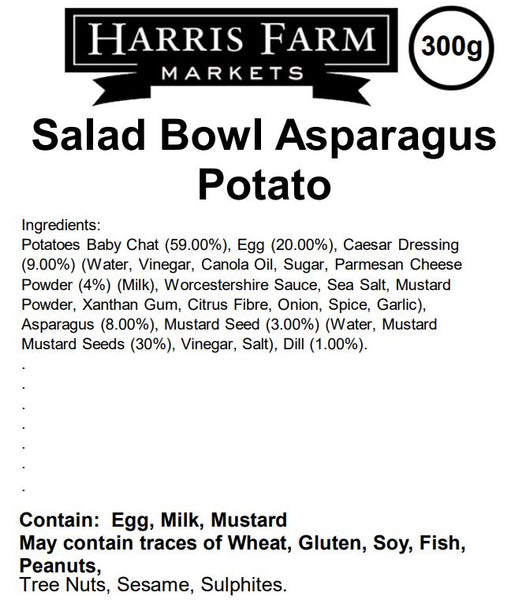 Harris Farm Salad Asparagus Potato 300g