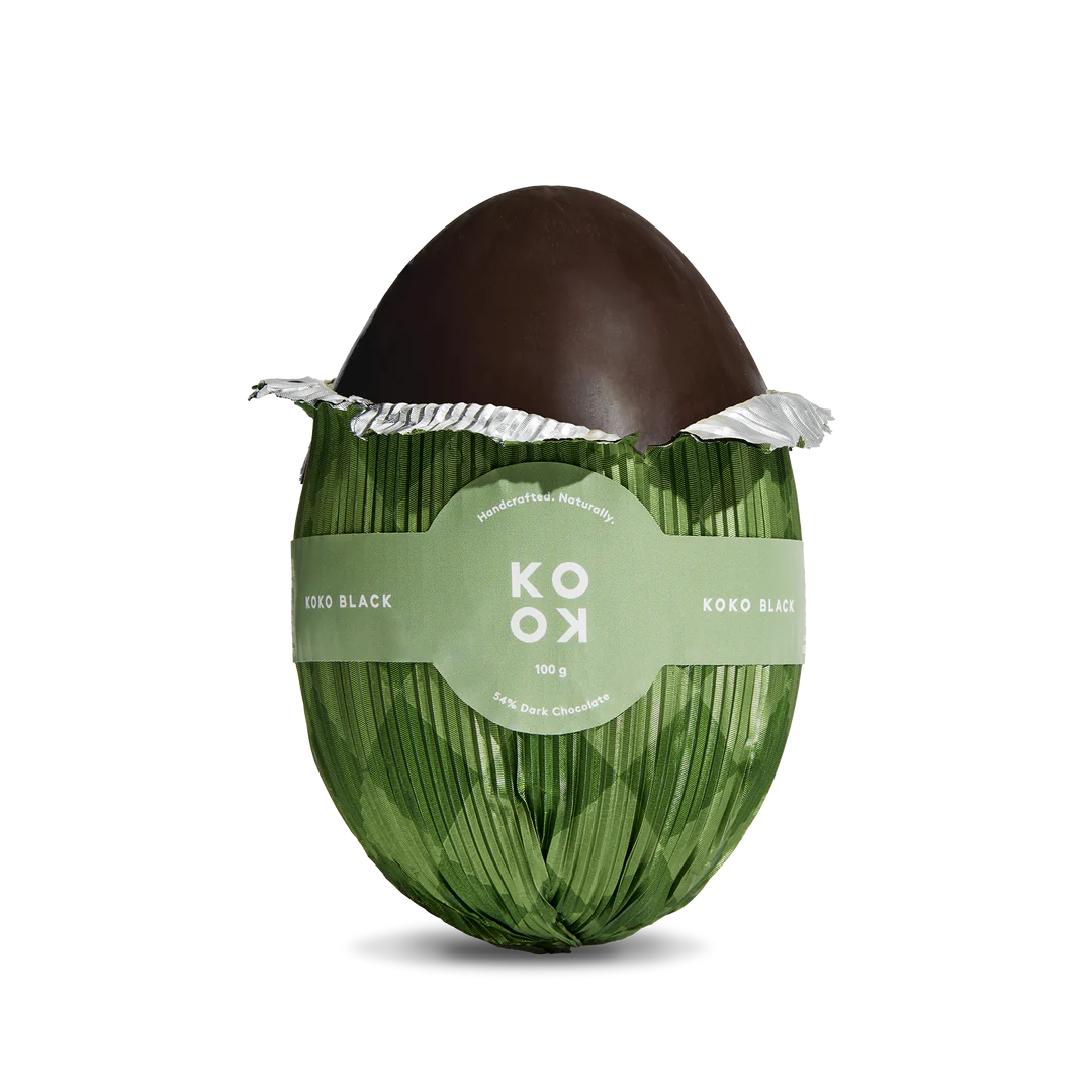 Koko Black Medium Dark Chocolate Egg 100g