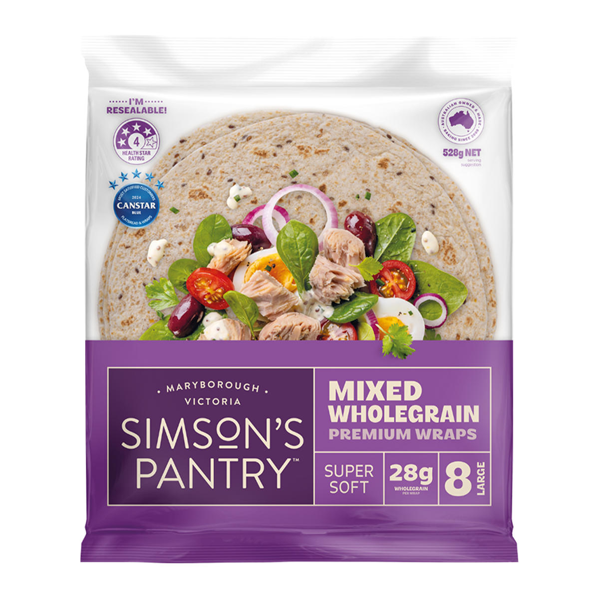 Simson's Pantry Mixed Wholegrain Large 528g