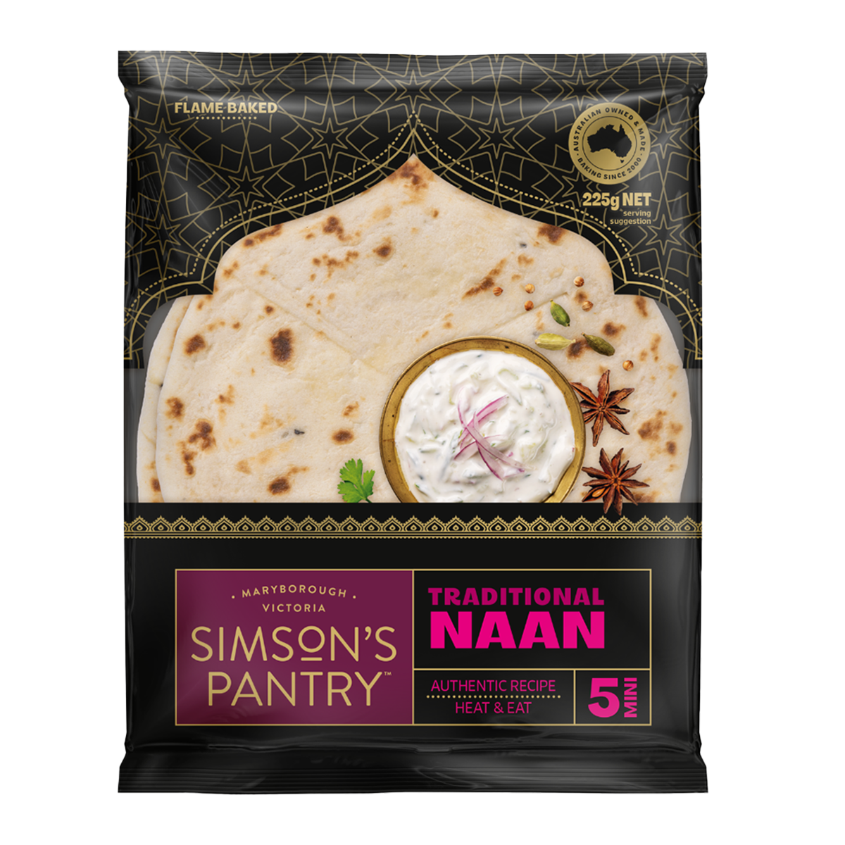 Simson's Pantry Mini Naan Traditional 225g