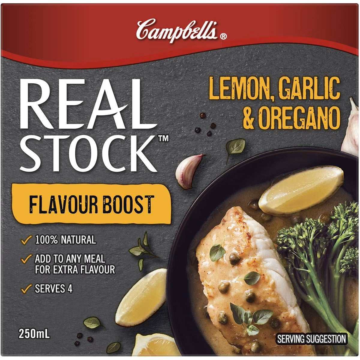 Campbell's Real Stock Flavour Boost Lemon, Garlic and Oregano 250ml