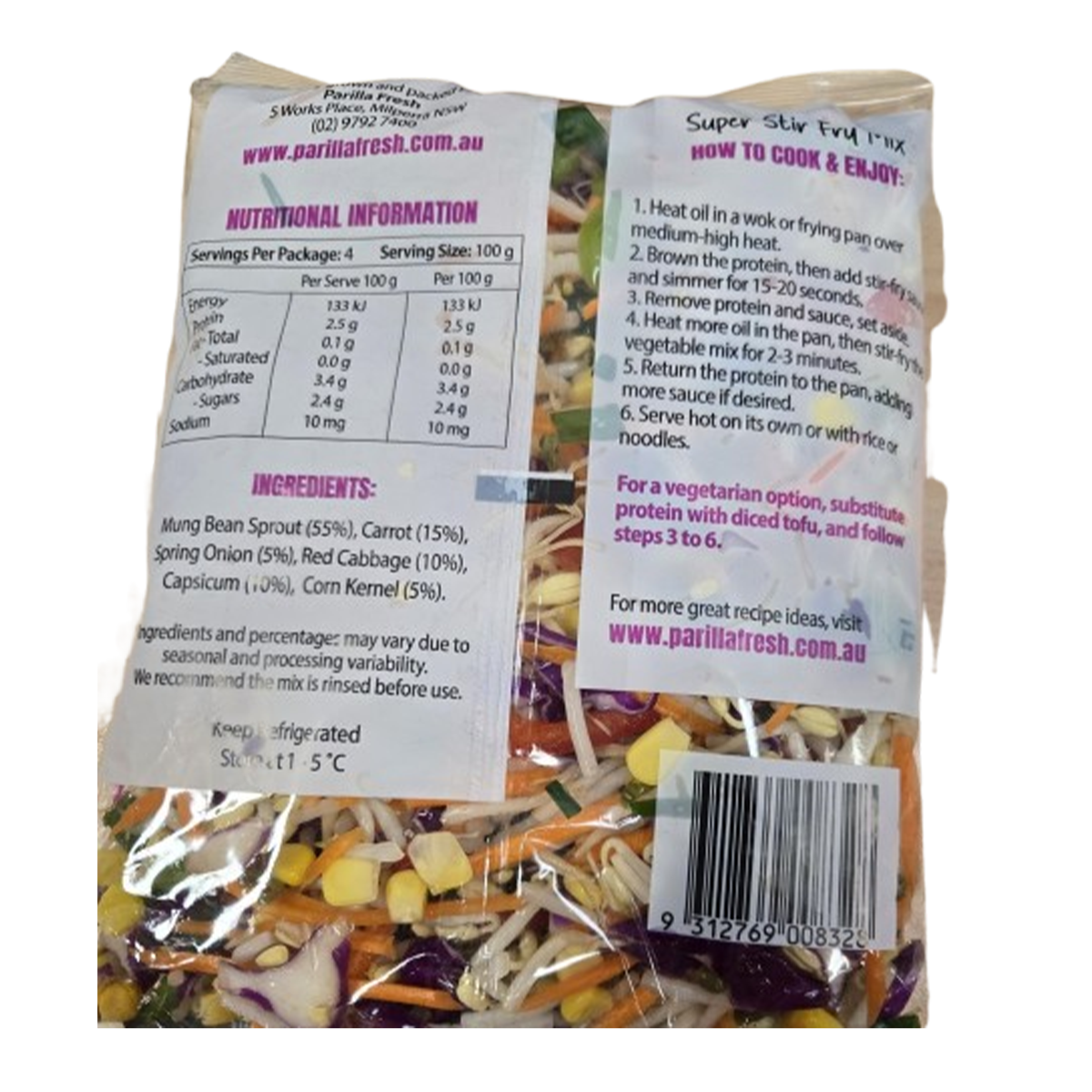 Hugo Super Sprout Stir Fry Mix 400g