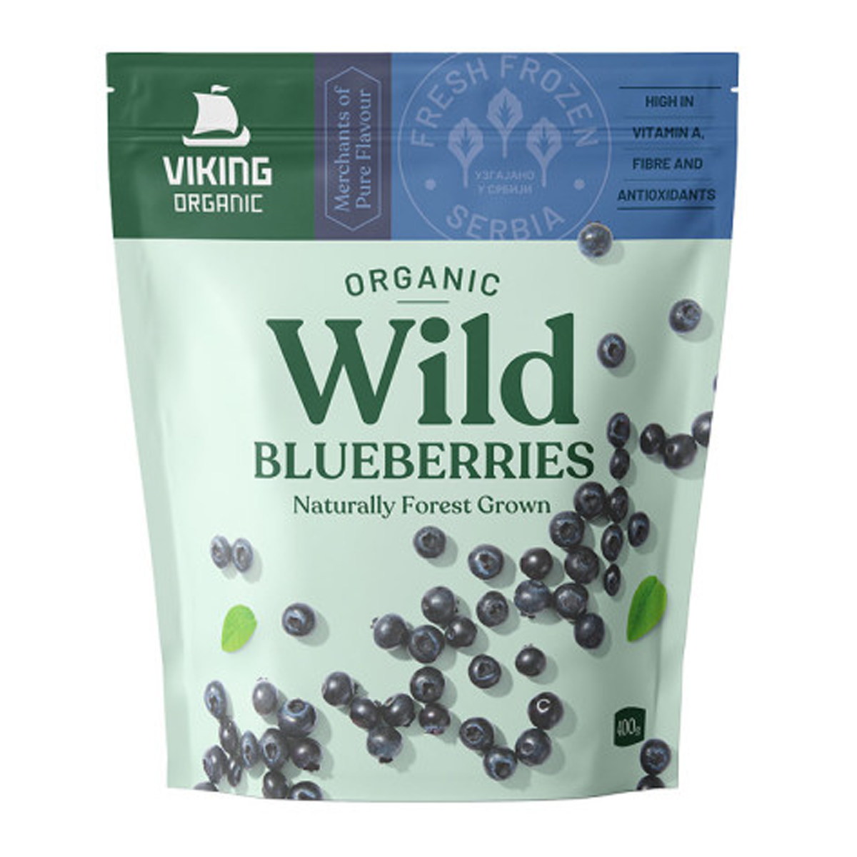 Viking Organic Frozen Wild Blueberries 400g