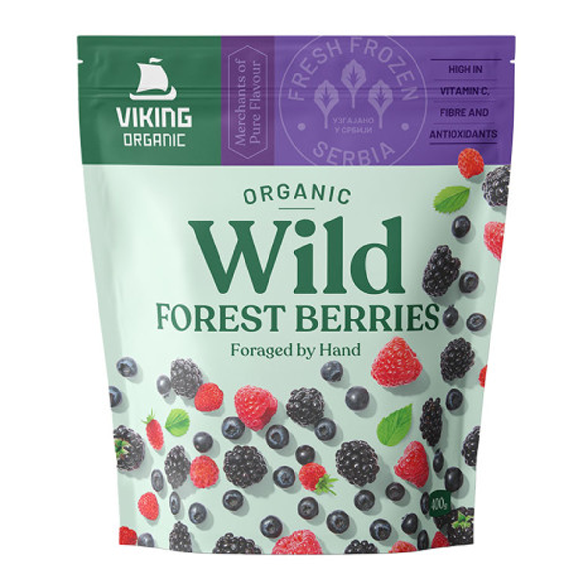 Viking Organic Frozen Wild Berries 400g