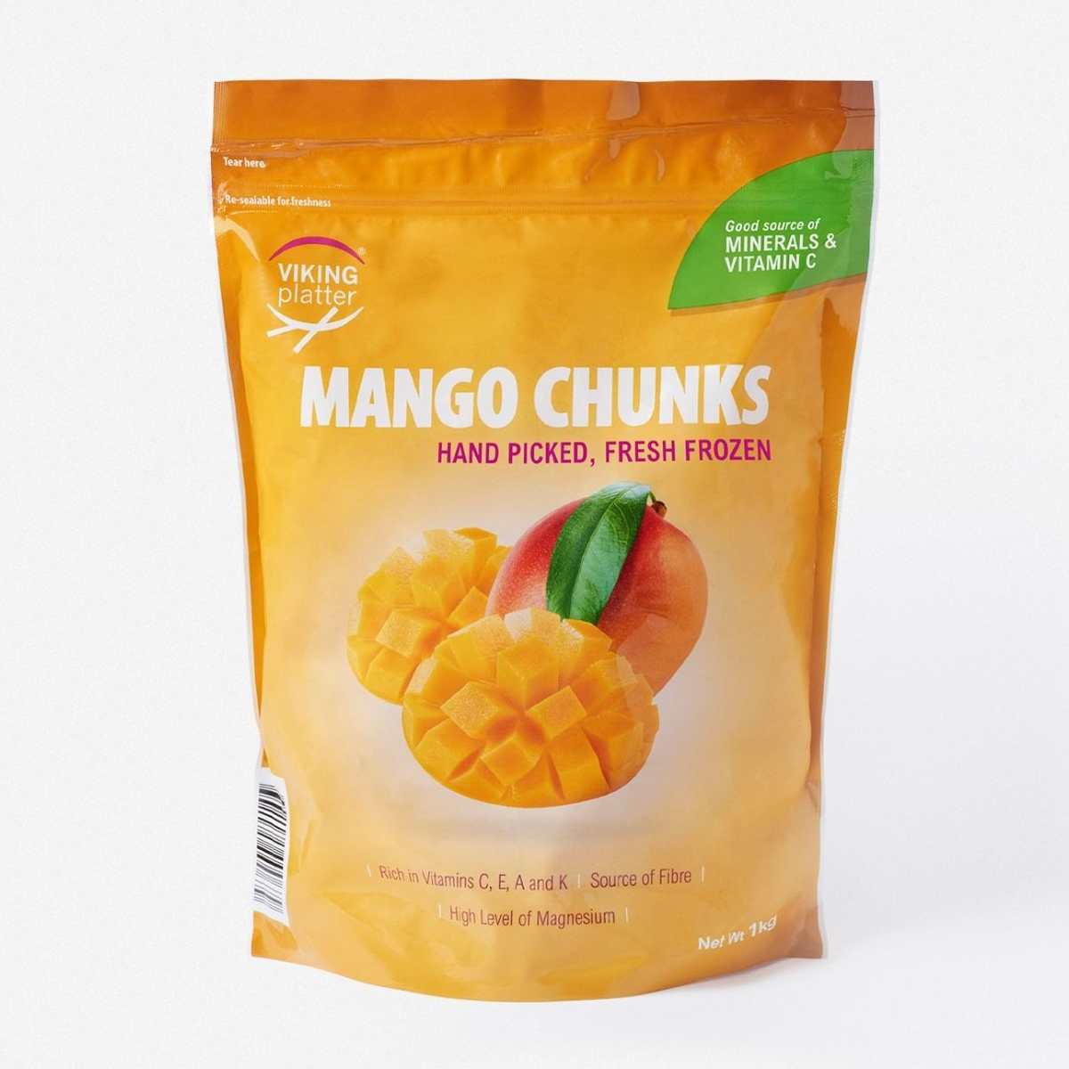 Viking Platter Frozen Mango Diced 1kg