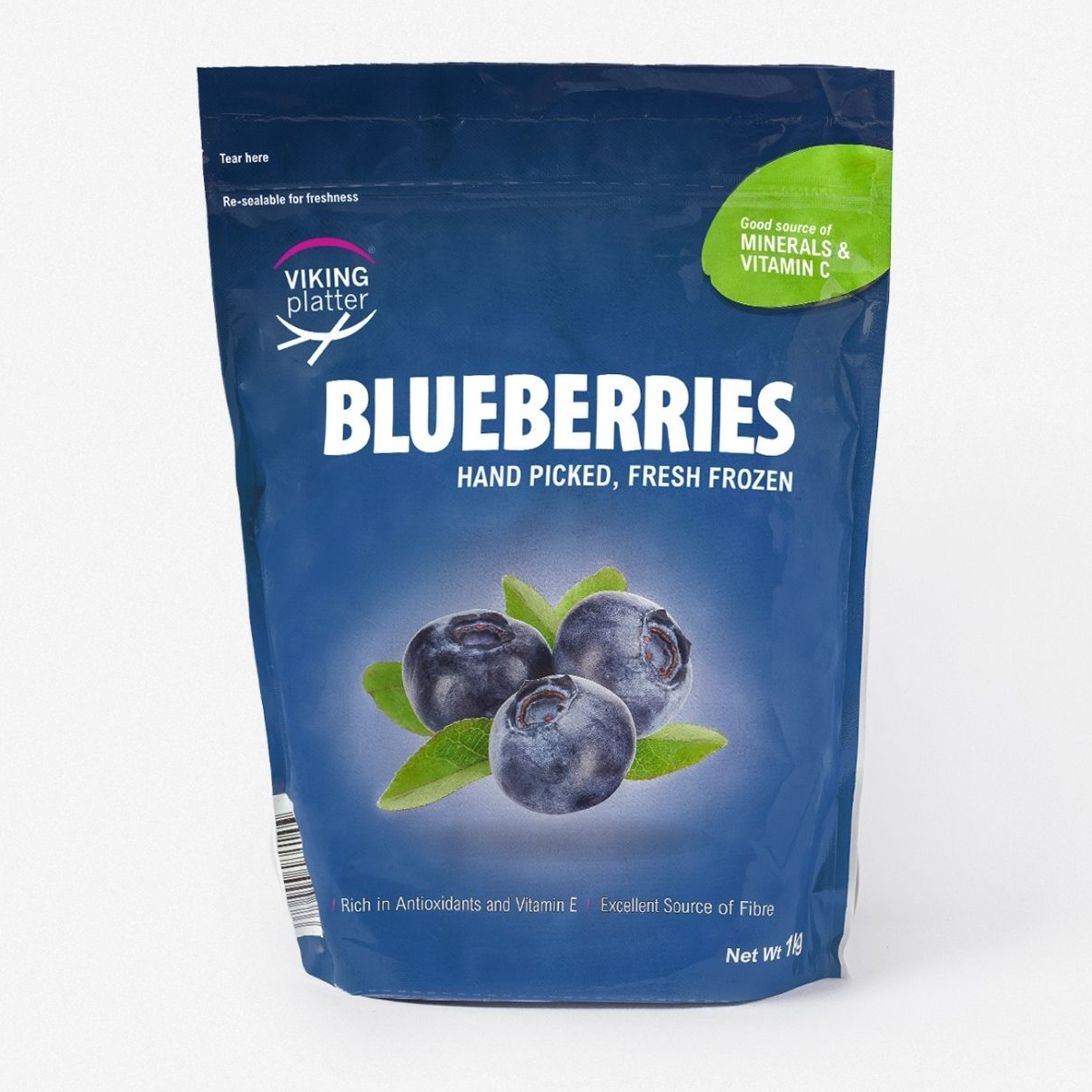 Viking Platter Frozen Blueberries 1Kg