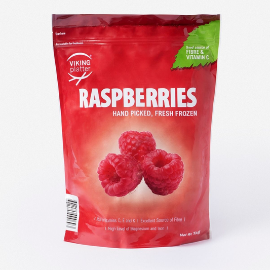 Viking Platter Frozen Raspberries 1Kg