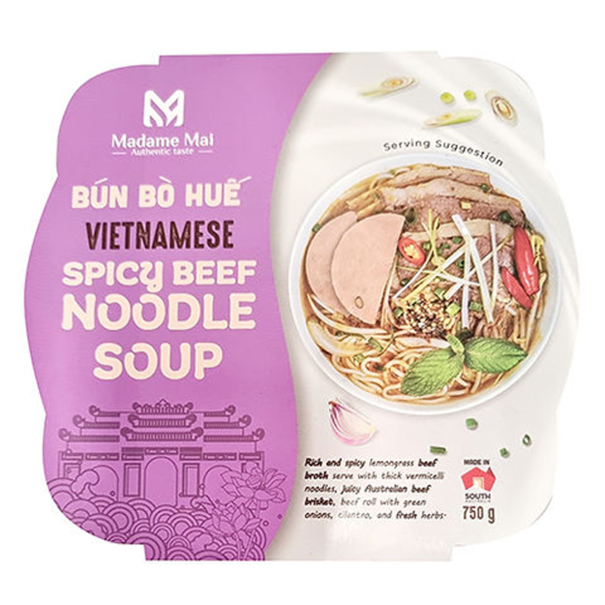 Madame Mai Bun Bo Hue Spicy Beef Noodle Soup 700g