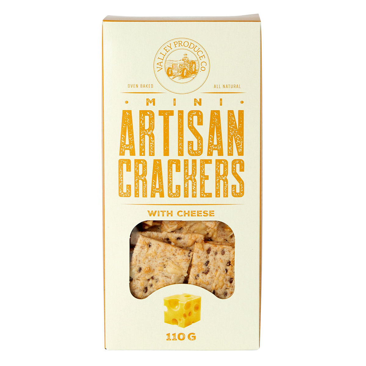 Valley Produce Co Mini Artisan Crackers with Cheese 110g
