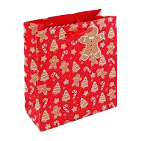 Eurowrap Gift Bag Gingerbread Man Medium