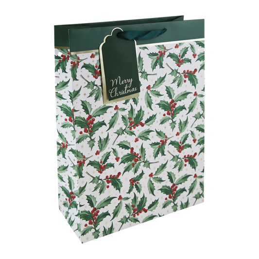 Eurowrap Gift Bag Holly Large