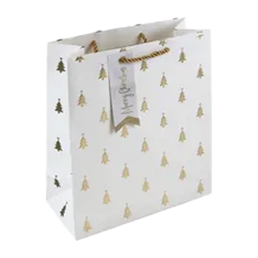 Eurowrap Gift Bag Gold Tree Medium