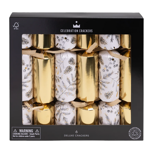 Celebration Crackers Deluxe Gold Botan x6