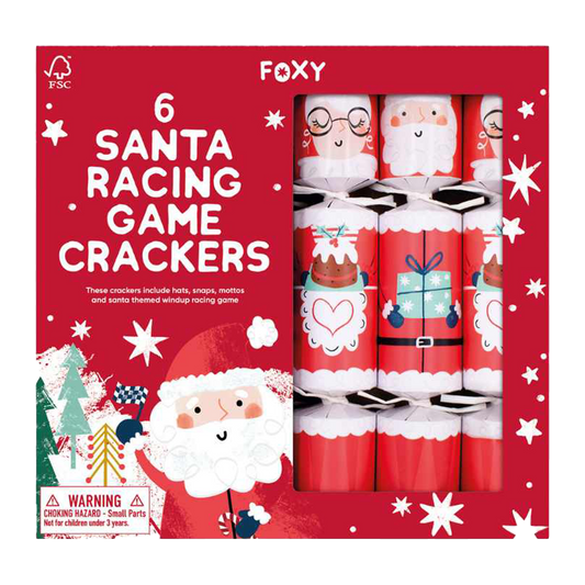 Celebration Crackers Santa Racing x6