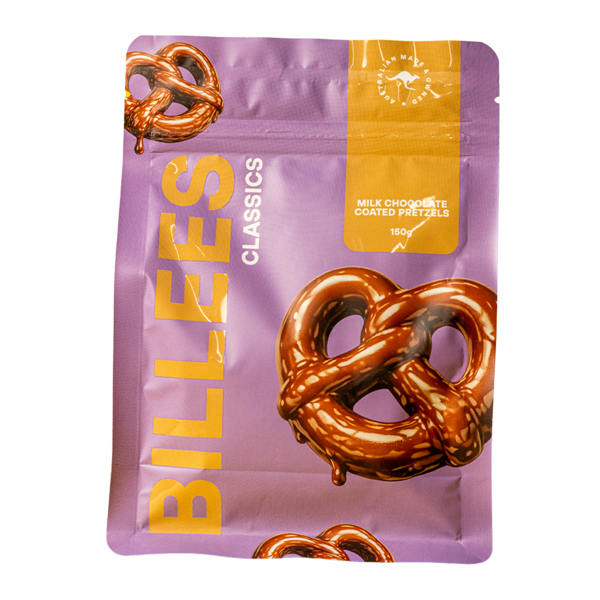 Billees Milk Chocolate Coated Pretzels 150g