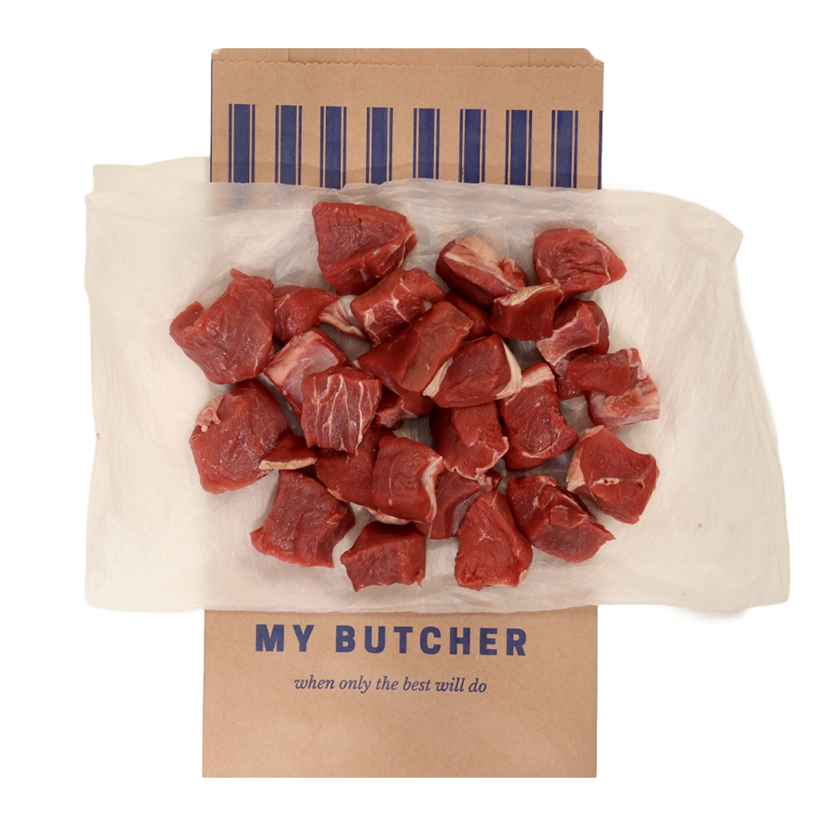 Butcher Beef Diced Chunks min 250g