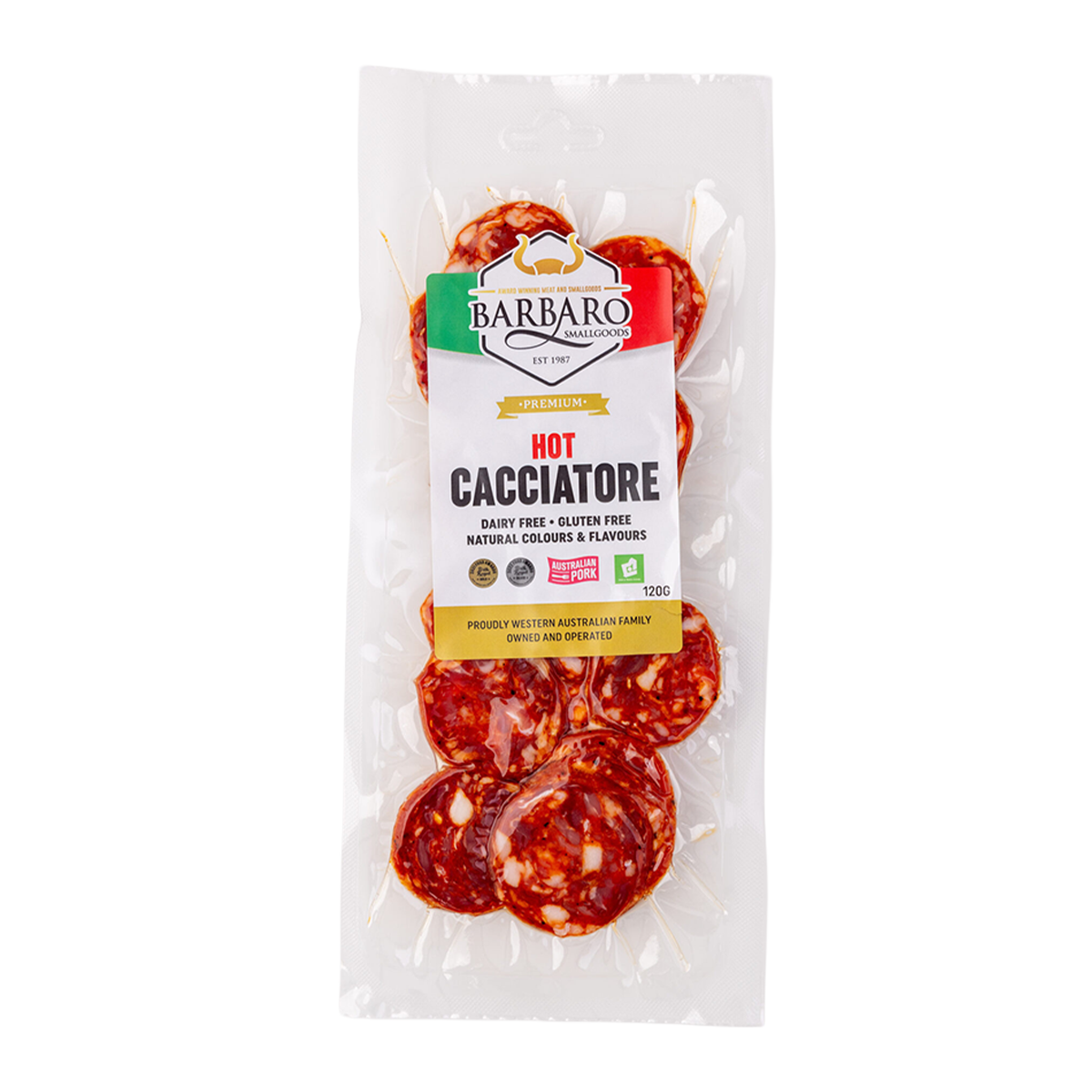 Barbaro Smallgoods Hot Cacciatore 120g