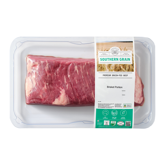 Southern Grain Premium Grain Fed Beef MB2 Brisket Portion 480-600g
