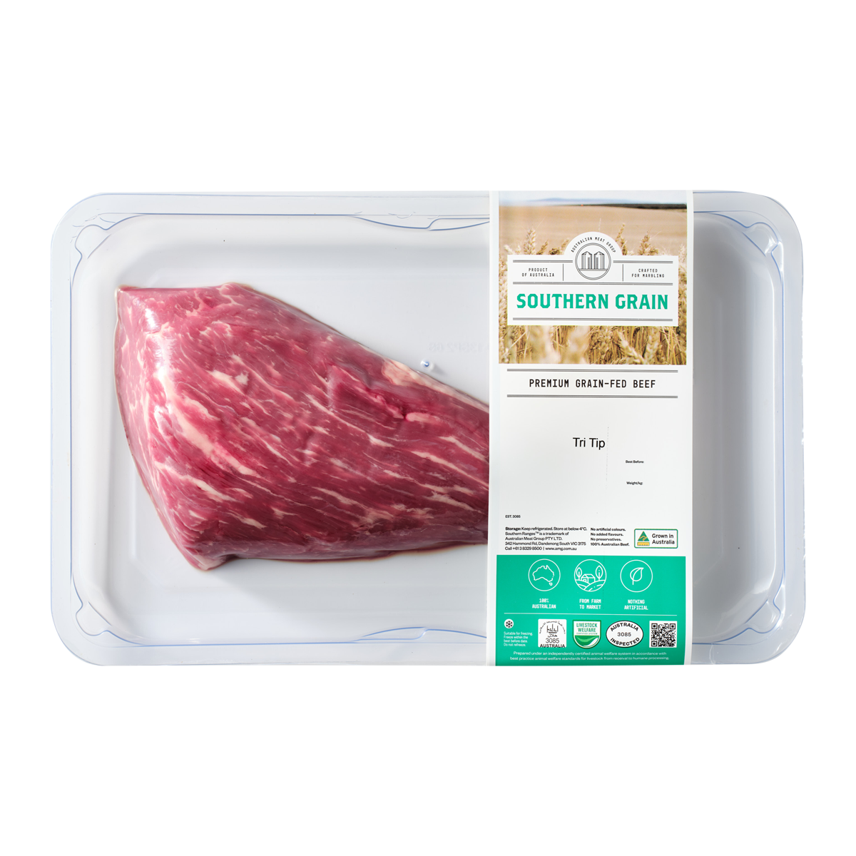Southern Grain Premium Grain-Fed Beef MB2 Tri Tip 550-700g