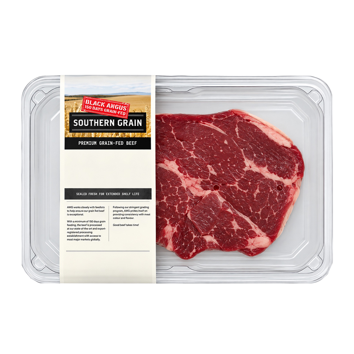 Southern Grain Premium Grain Fed Beef Bolar Blade Steak MB2 400-500g