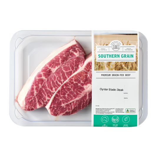 Southern Grain Premium Grain Fed Beef MB2 Oyster Blade Steak 250-350g