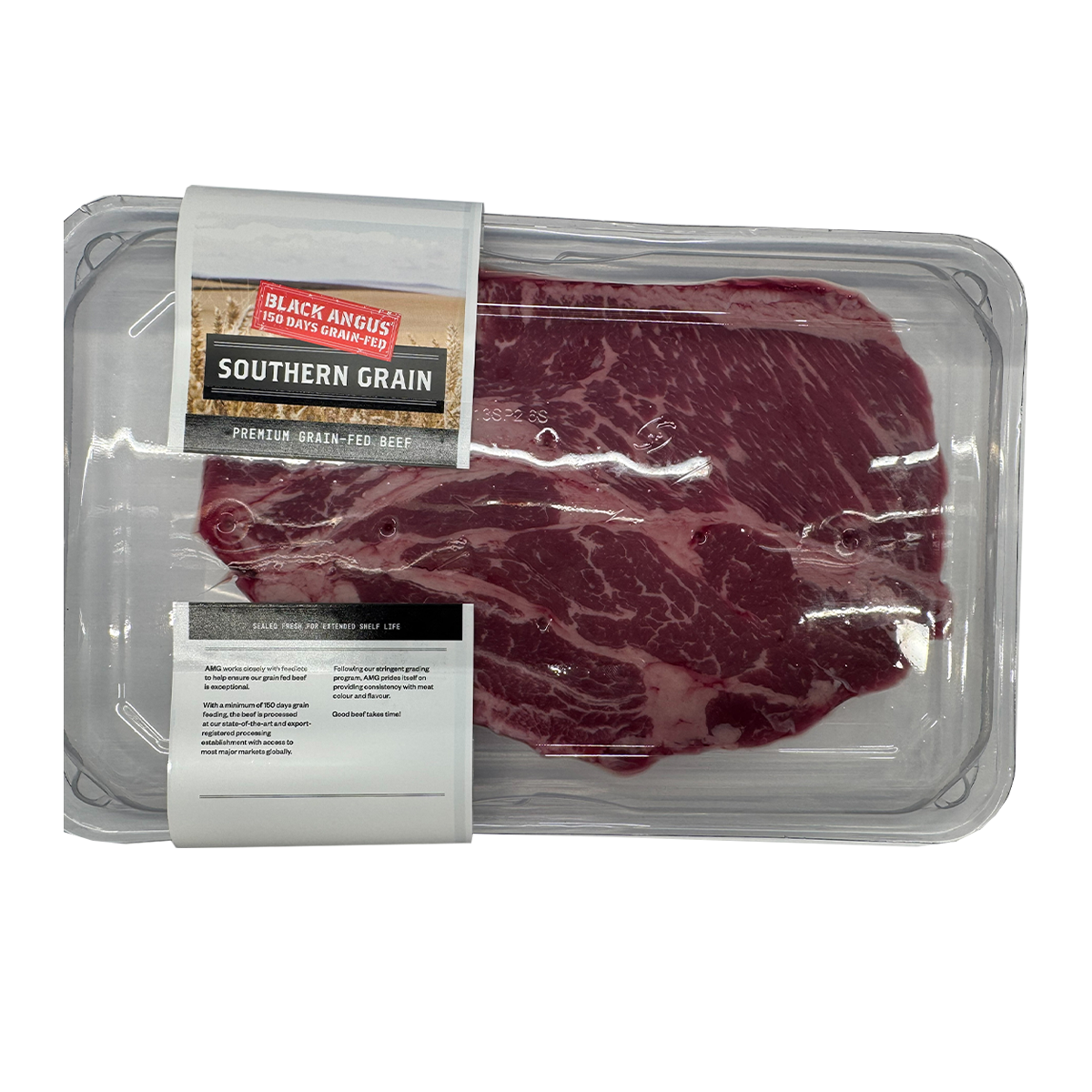 Southern Grain Premium Grain Fed Beef Beef Chuck Steak MB2 400-500g