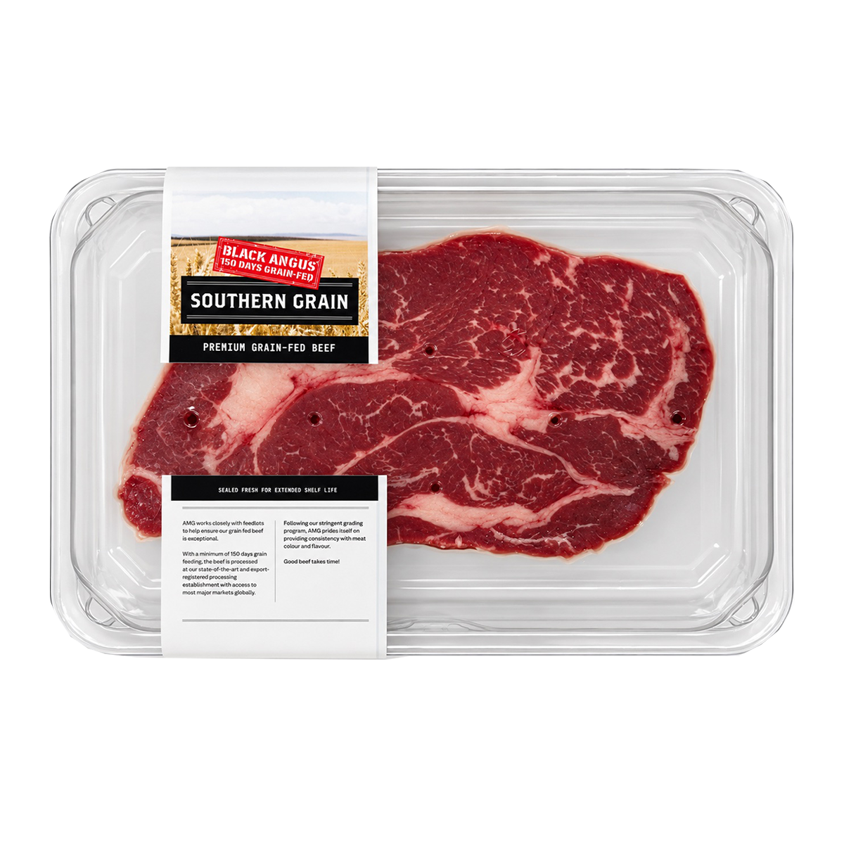 Southern Grain Premium Grain Fed Beef Beef Chuck Steak MB2 400-500g