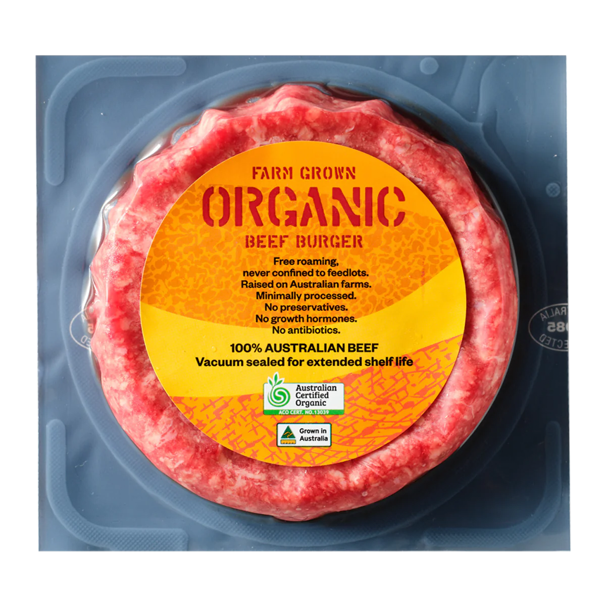 Farm Grown Organic Beef Burger 160g