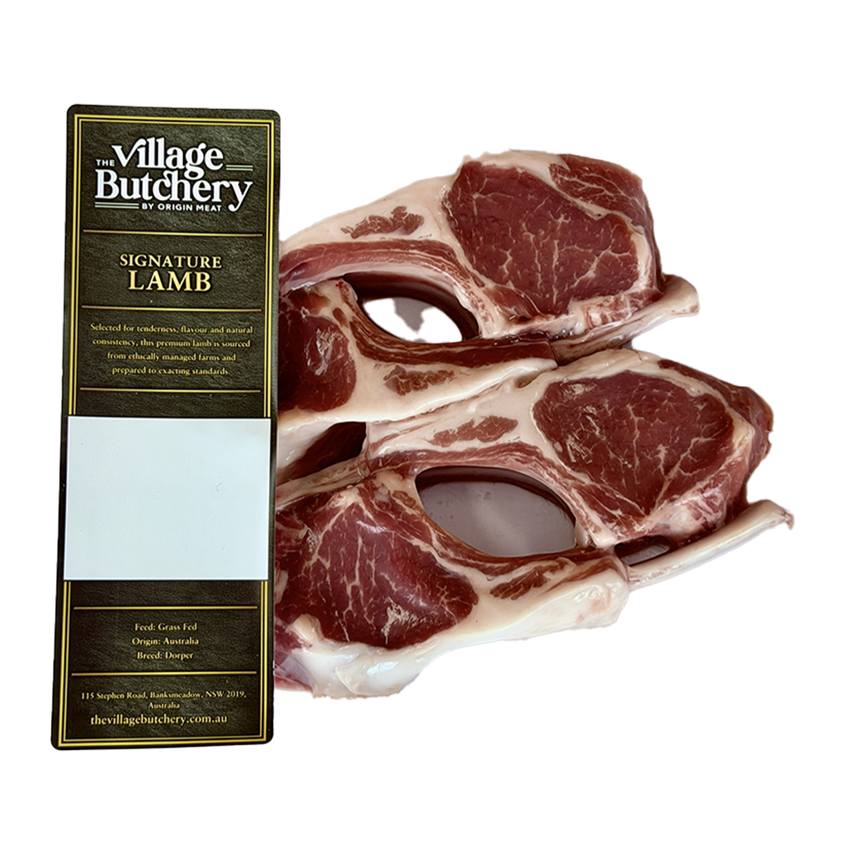 Origin Meats Lamb Cutlets 450-620g