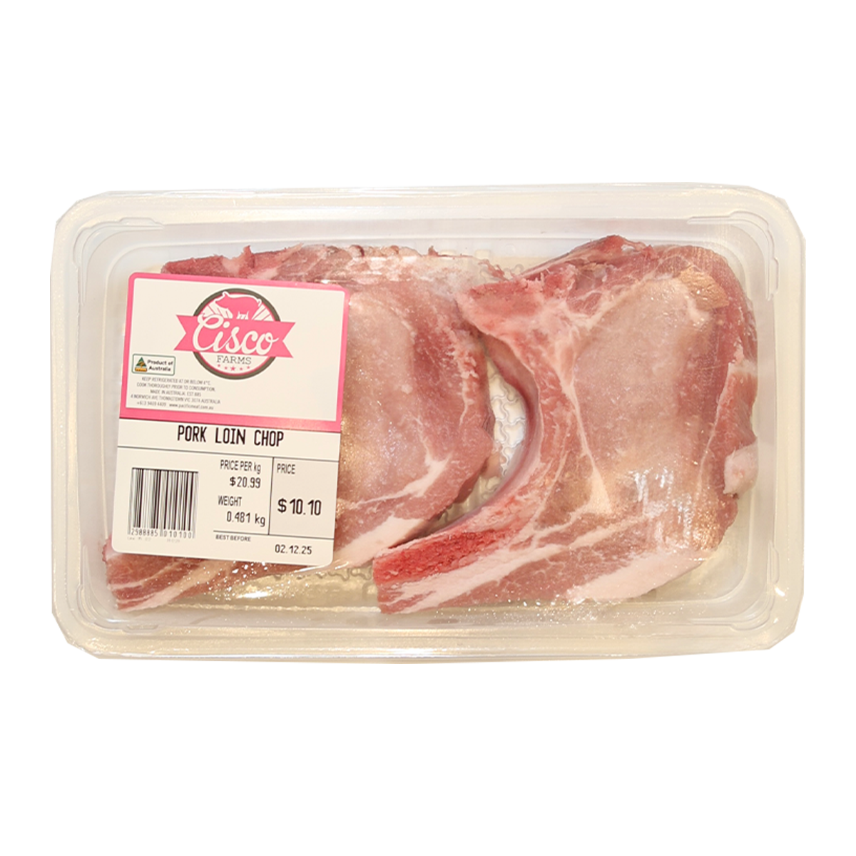 Cisco Pork Loin Chops 300-600g